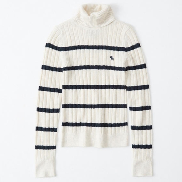 Abercrombie & Fitch Tops - Abercrombie stripe turtleneck size S